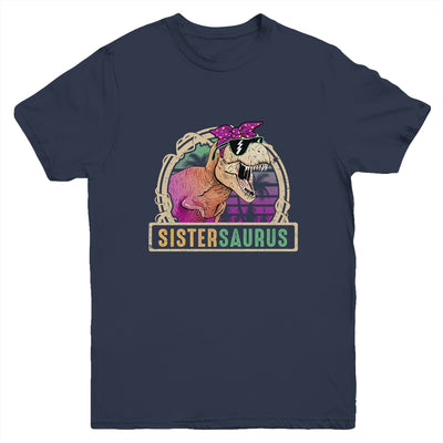 Sister Saurus Sistersaurus T Rex Dinosaur Family Matching Youth Shirt | siriusteestore