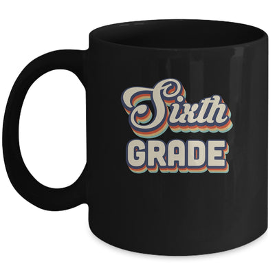 Sixth Grade Teacher Retro Vintage 6th Grade Teacher Team Mug | siriusteestore