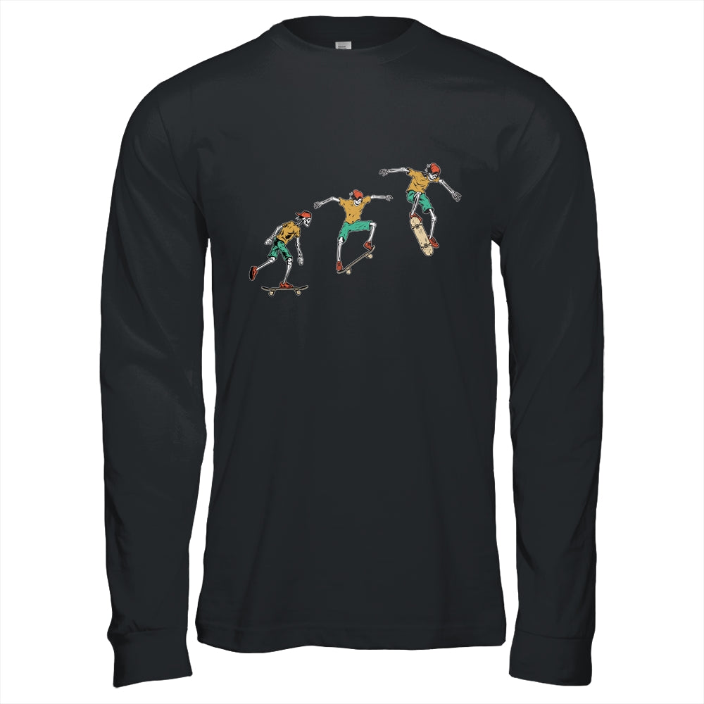 Skeleton Skateboard Funny Halloween Costume Gift Shirt & Hoodie | siriusteestore