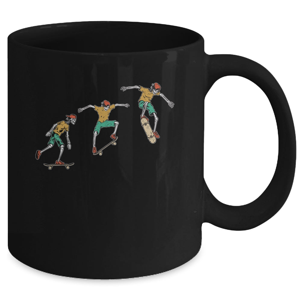 Skeleton Skateboard Funny Halloween Costume Gift Mug | siriusteestore