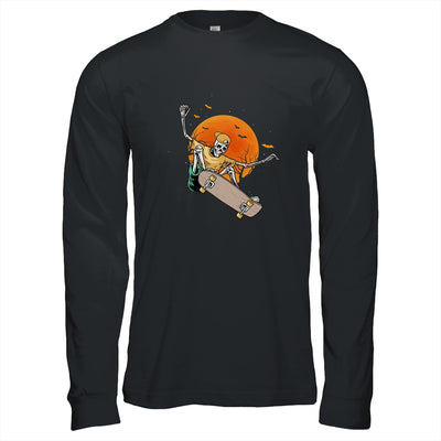 Skeleton Skater In Halloween With Skateboard Shirt & Hoodie | siriusteestore