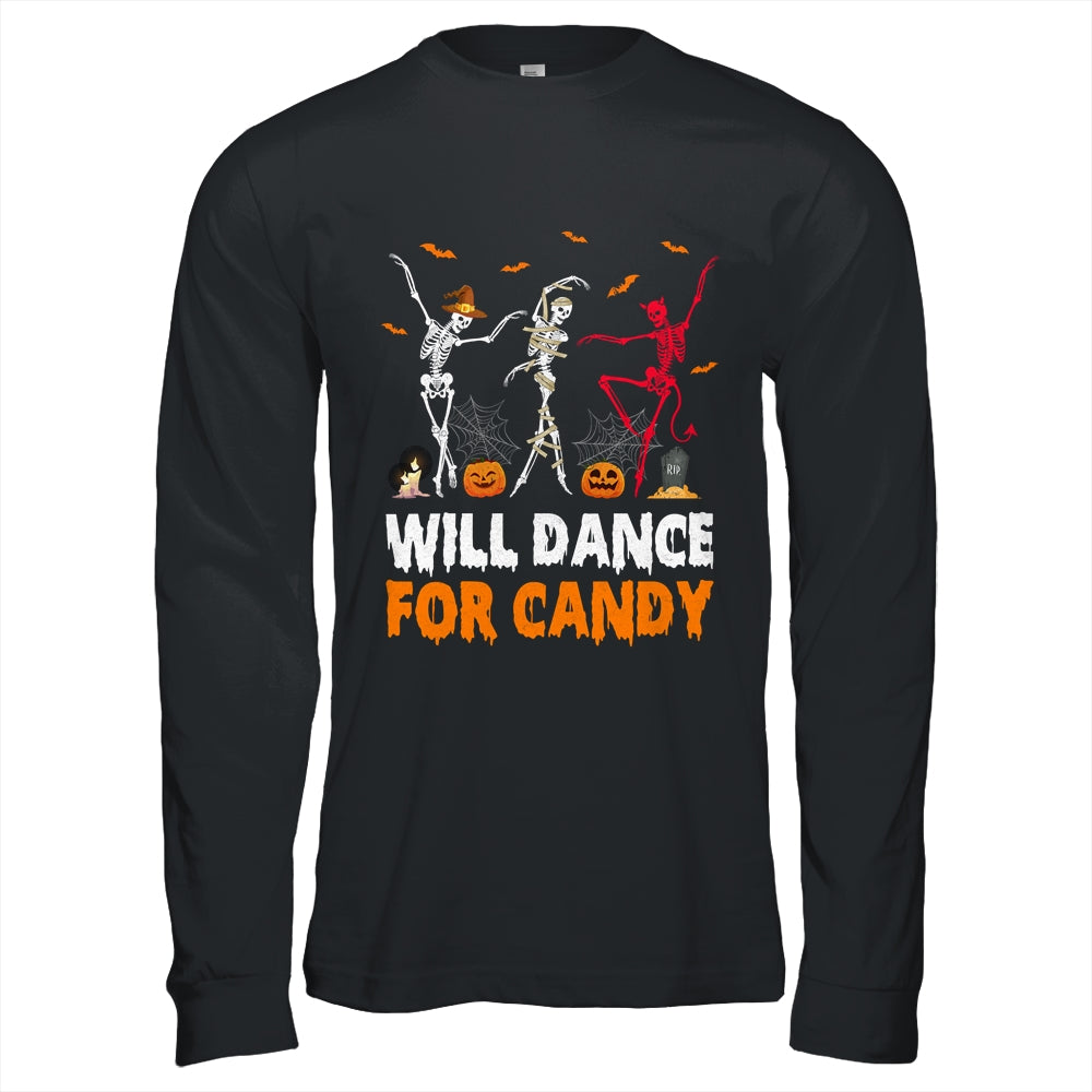 Skeletons Will Dance For Candy Halloween Men And Women Shirt & Hoodie | siriusteestore