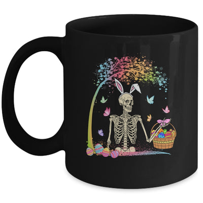 Skull Bunny Ears Rabbit Easter Egg Men Women Easter Day Mug | siriusteestore