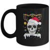 Skull Reindeer Christmas Funny Skulls Santa Hat Reindeer Mug | siriusteestore