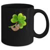 Sloth Shamrock St Patricks Day Funny Sloth Irish Gift Mug | siriusteestore