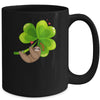 Sloth Shamrock St Patricks Day Funny Sloth Irish Gift Mug | siriusteestore