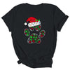 Snowflakes Dog Paw Santa Hat Christmas Dog Lovers Gift Shirt & Sweatshirt | siriusteestore