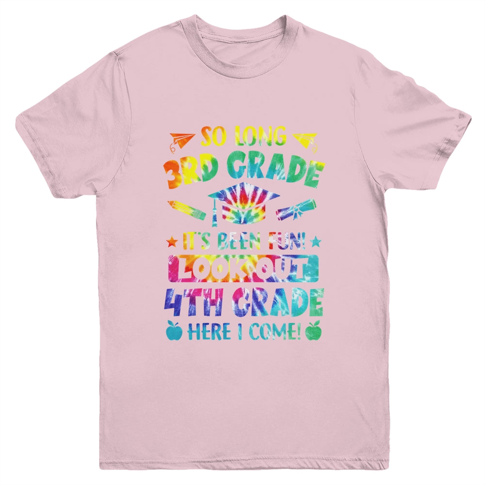 So Long 3rd Grade 4th Grade Here I Come Graduation Youth Shirt | siriusteestore