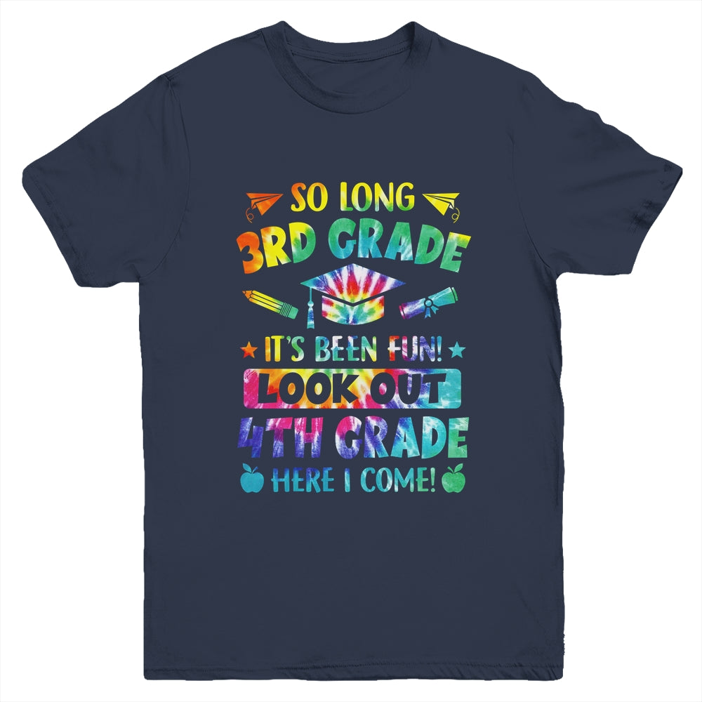So Long 3rd Grade 4th Grade Here I Come Graduation Youth Shirt | siriusteestore
