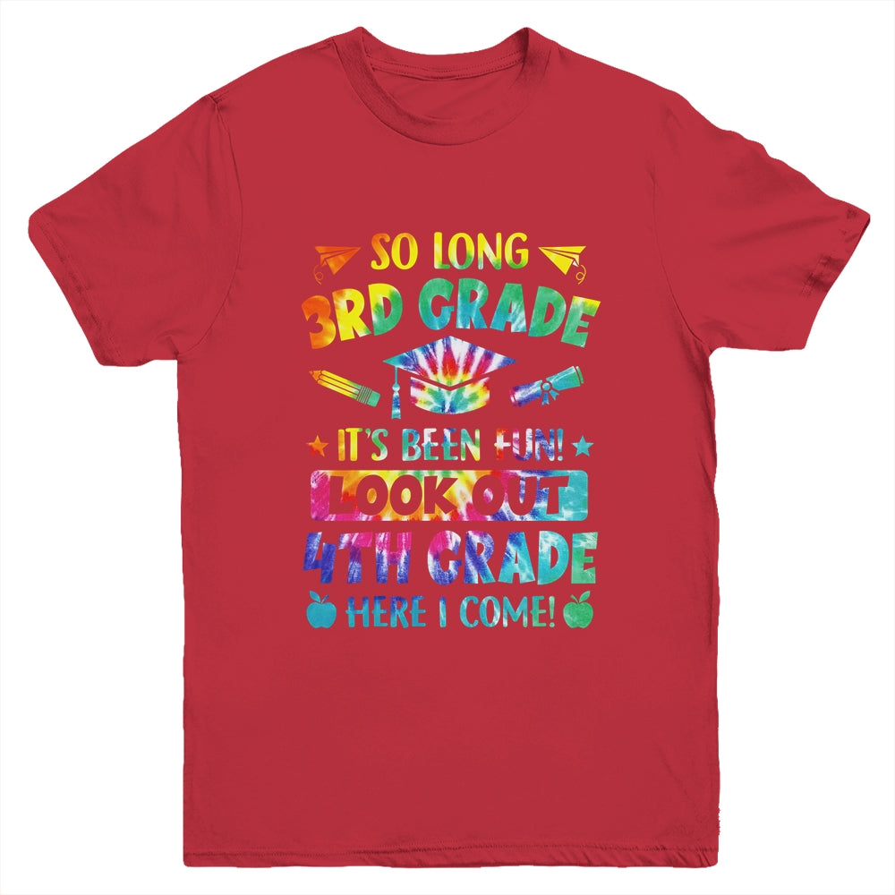 So Long 3rd Grade 4th Grade Here I Come Graduation Youth Shirt | siriusteestore