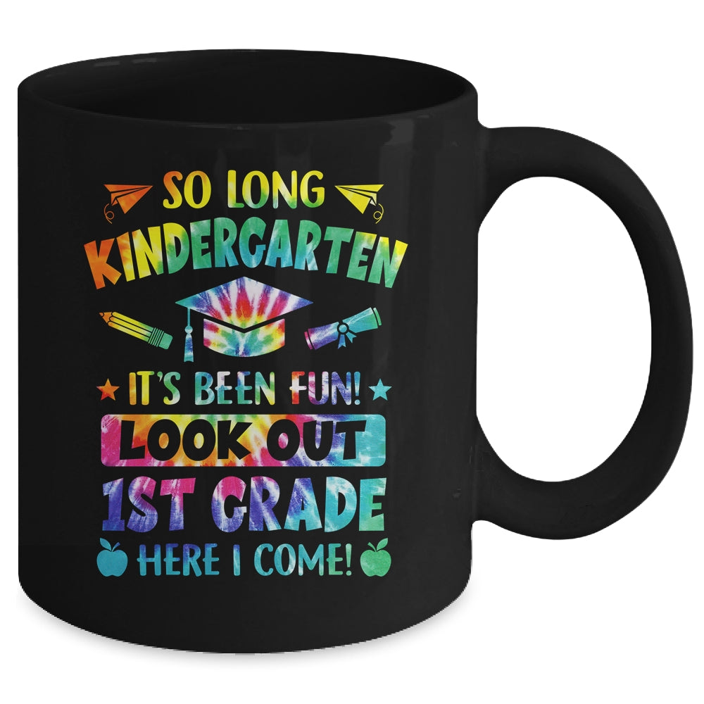So Long Kindergarten 1st Grade Here I Come Graduation Mug | siriusteestore