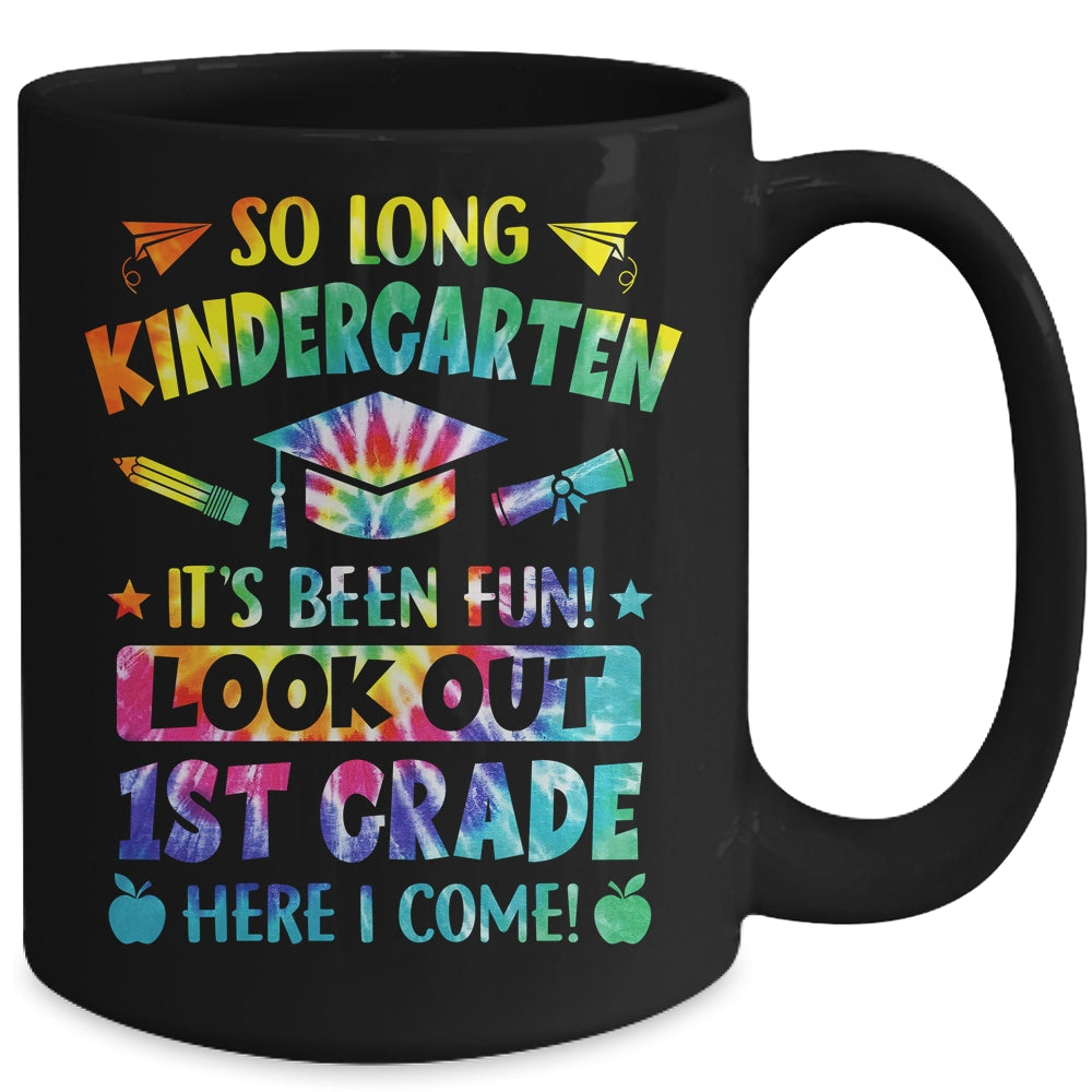 So Long Kindergarten 1st Grade Here I Come Graduation Mug | siriusteestore