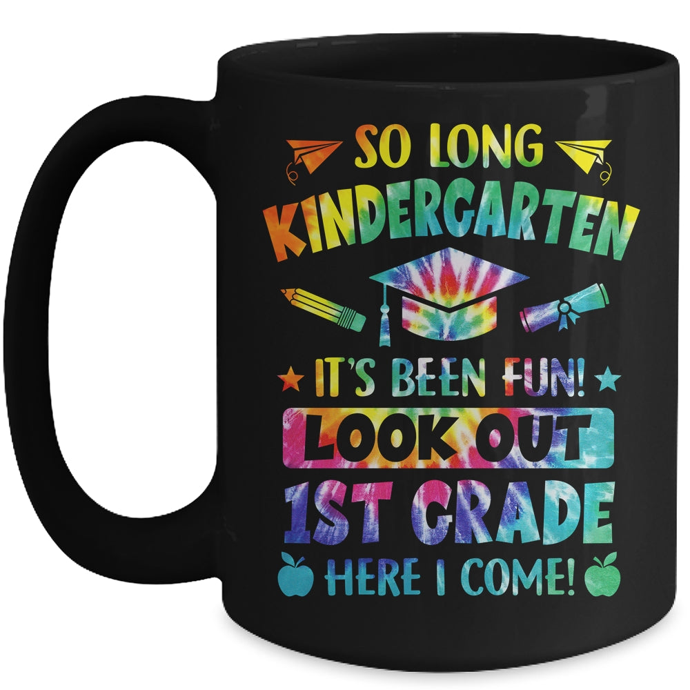 So Long Kindergarten 1st Grade Here I Come Graduation Mug | siriusteestore