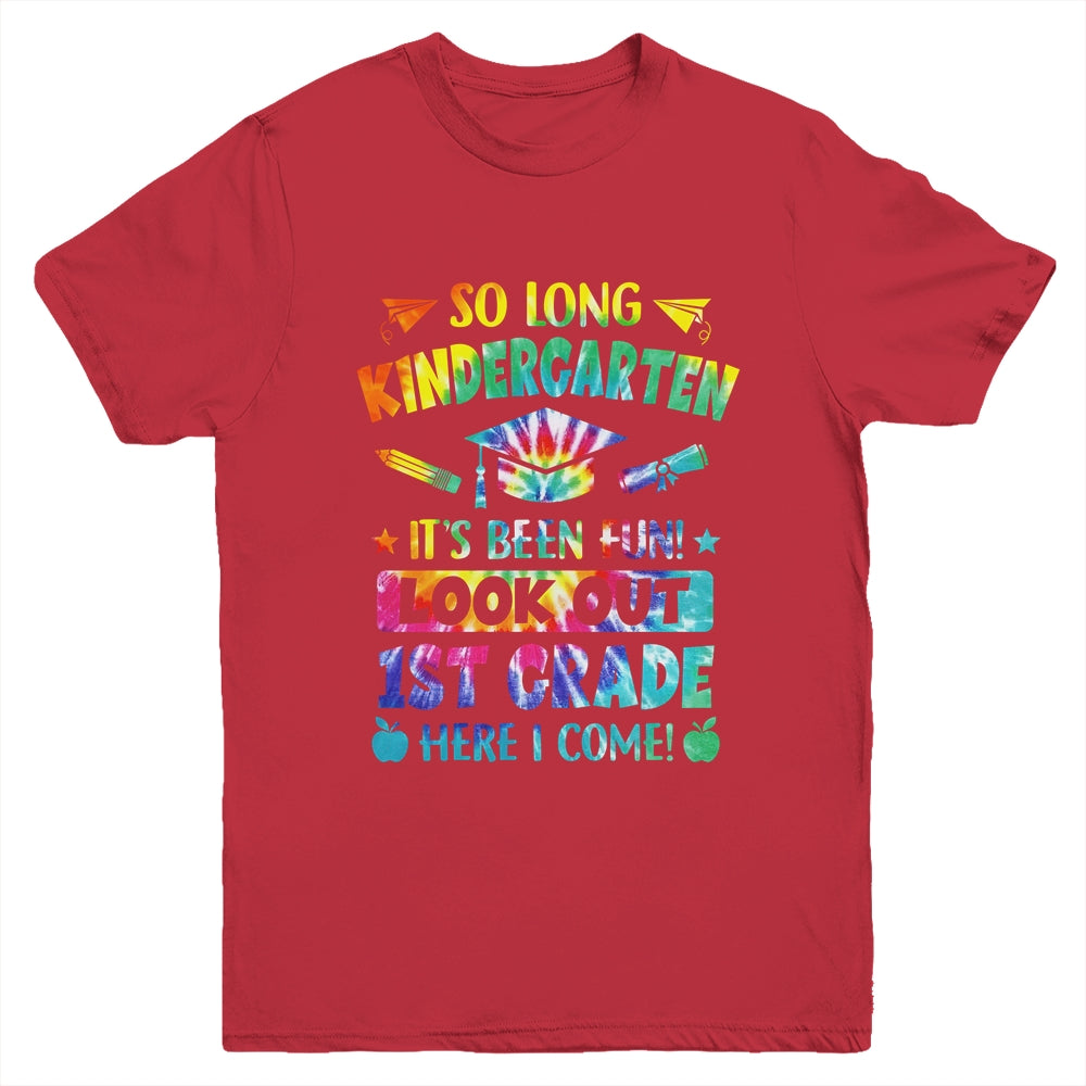 So Long Kindergarten 1st Grade Here I Come Graduation Youth Shirt | siriusteestore