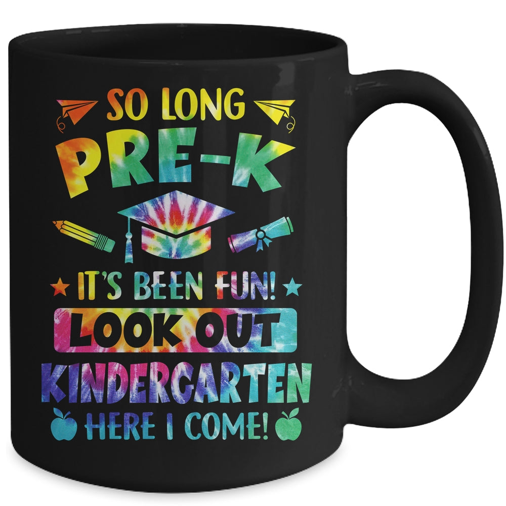 So Long Pre-K Kindergarten Here I Come Graduation Mug | siriusteestore
