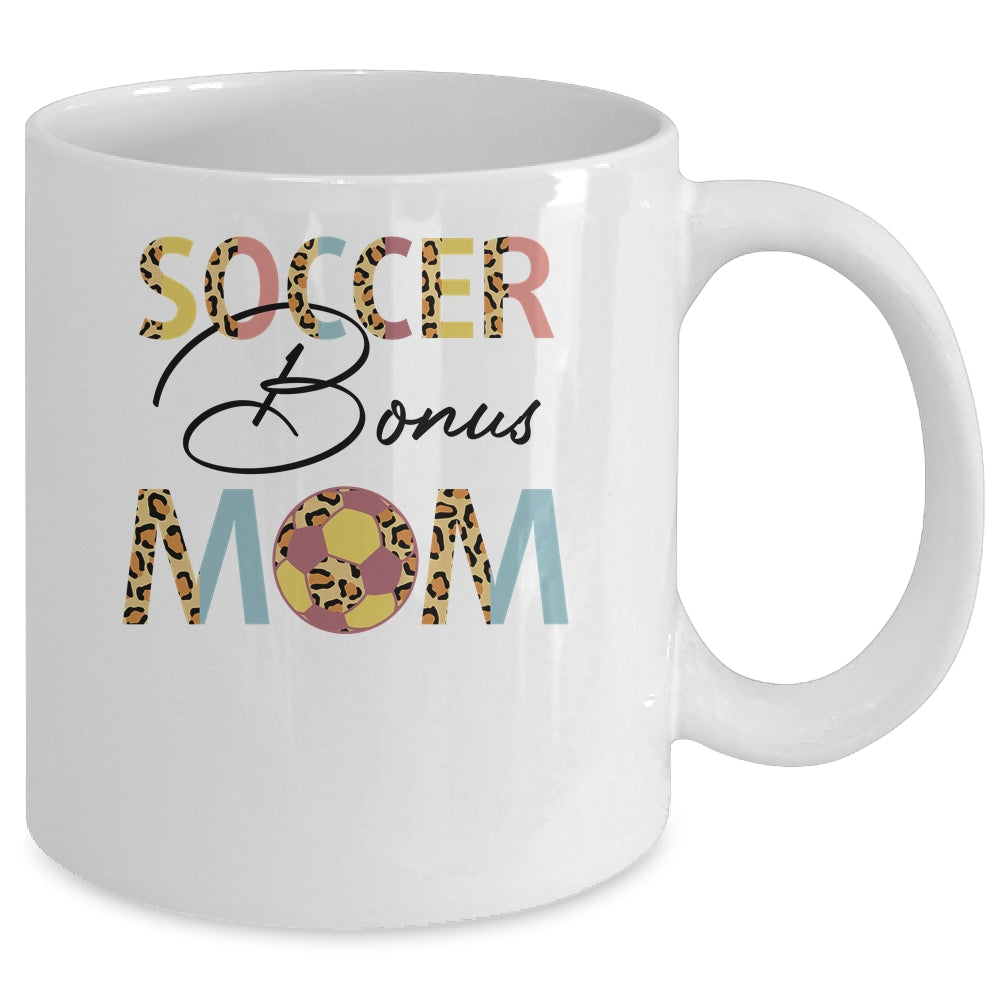 Soccer Bonus Mom Soccer Mom Leopard Mothers Day Mug | siriusteestore