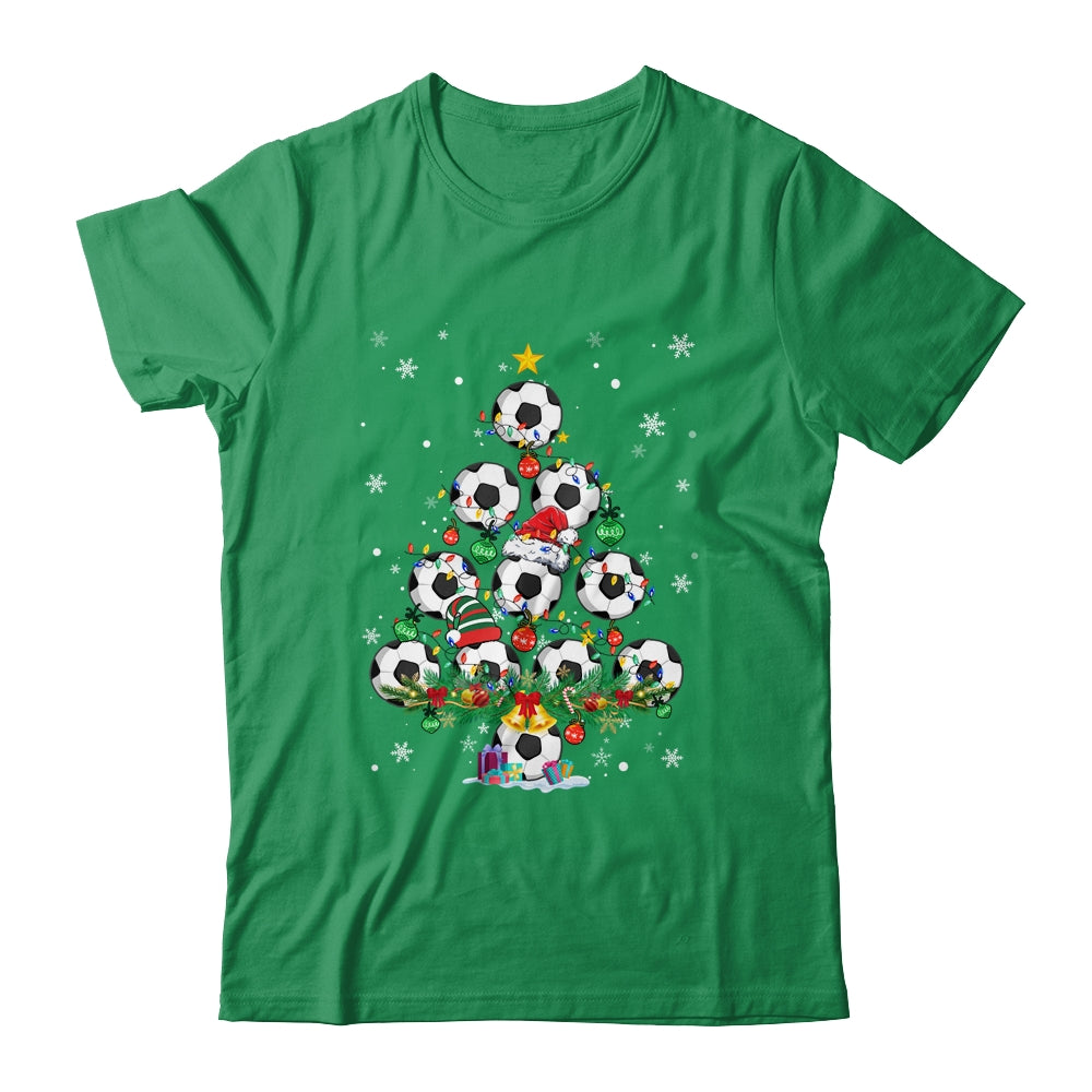 Soccer Christmas Tree Santa Pickleball X Mas Lights Shirt & Sweatshirt | siriusteestore
