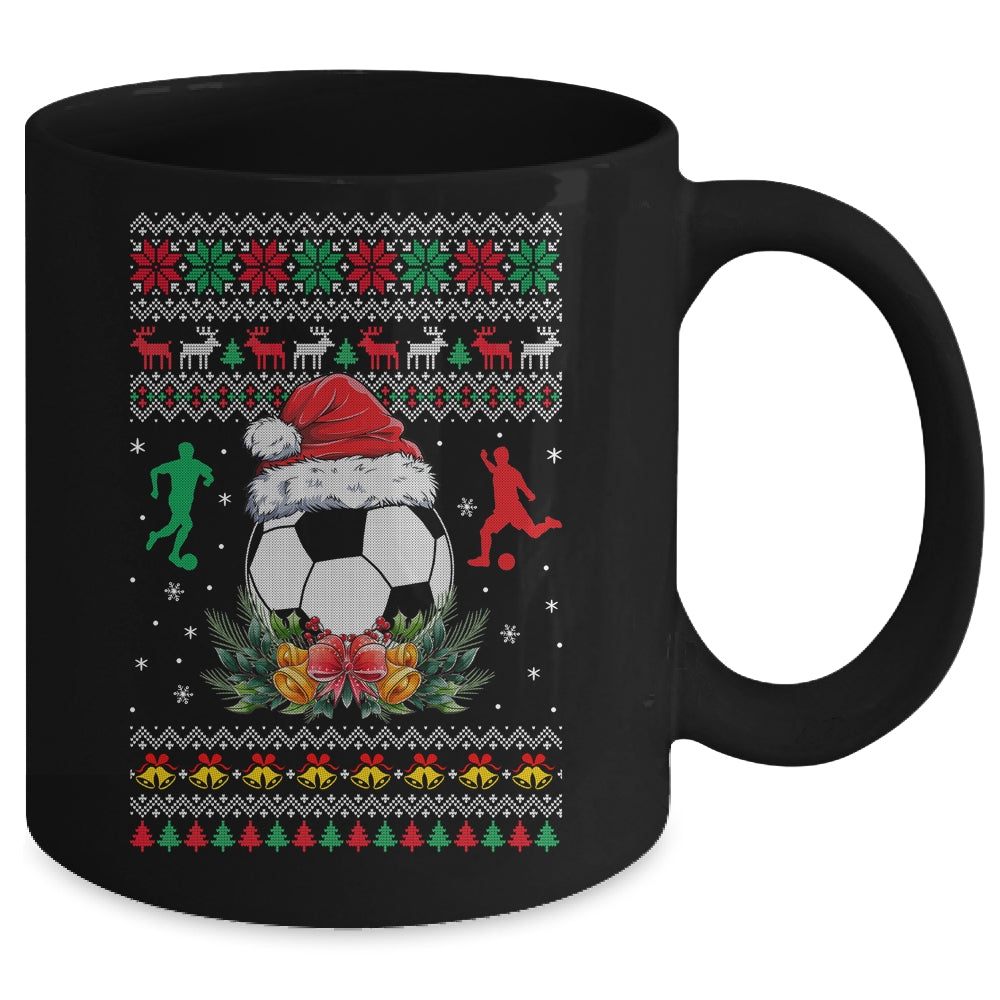 Soccer Christmas Ugly Funny Santa Sport Men Boy Mug | siriusteestore