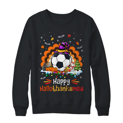 Soccer Halloween Christmas Thanksgiving Hallothanksmas Shirt & Sweatshirt | siriusteestore