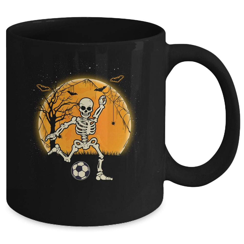 Soccer Skeleton Halloween Boys Soccer Player Halloween Mug | siriusteestore