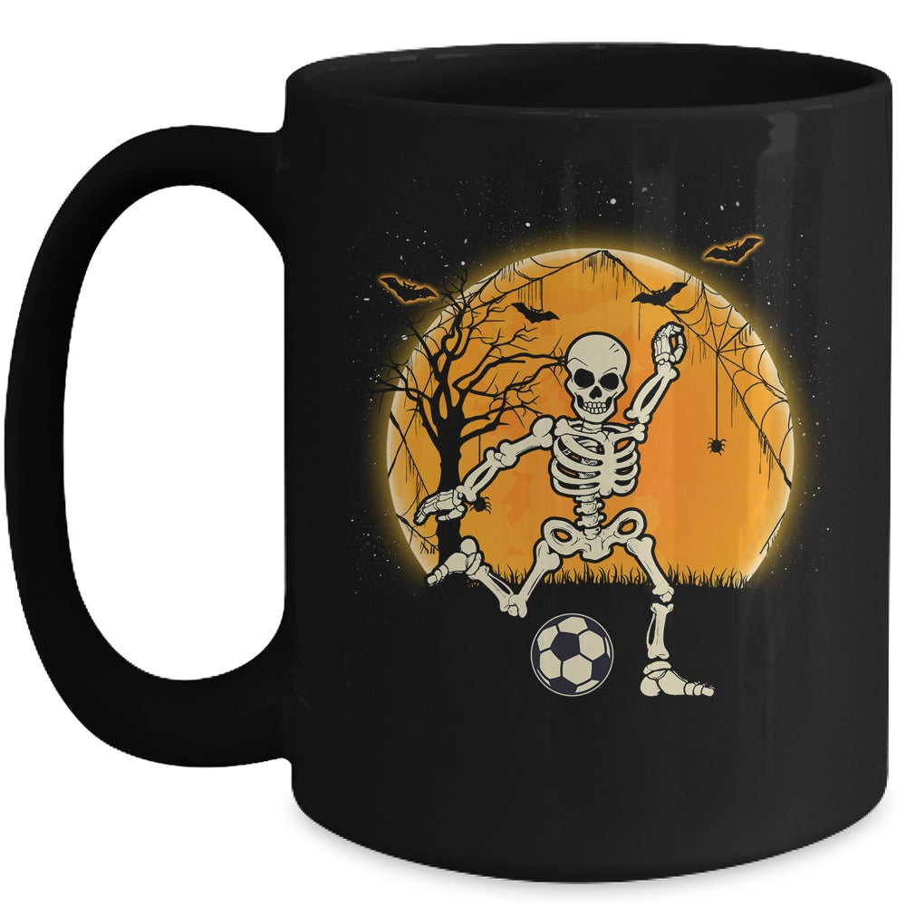 Soccer Skeleton Halloween Boys Soccer Player Halloween Mug | siriusteestore