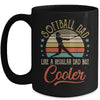 Softball Dad Like A Regular Dad Cooler Vintage Fathers Day Mug | siriusteestore