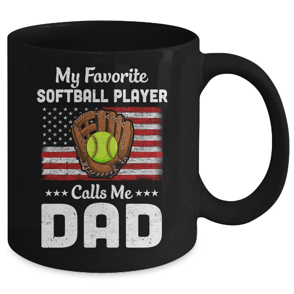 Softball Dad My Favorite Softball Player Calls Me Dad Mug | siriusteestore