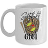 Softball Gigi Leopard Game Day Softball Lover Mothers Day Mug | siriusteestore
