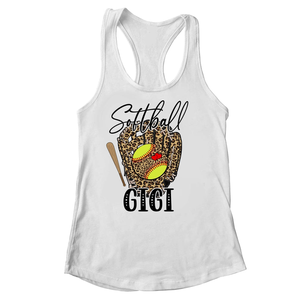 Softball Gigi Leopard Game Day Softball Lover Mothers Day Shirt & Tank Top | siriusteestore