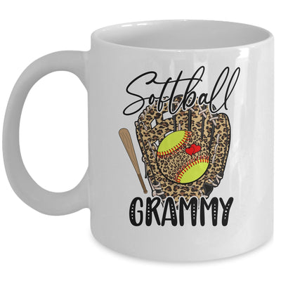 Softball Grammy Leopard Game Day Softball Lover Mothers Day Mug | siriusteestore