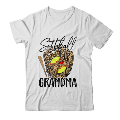 Softball Grandma Leopard Game Day Softball Lover Mothers Day Shirt & Tank Top | siriusteestore
