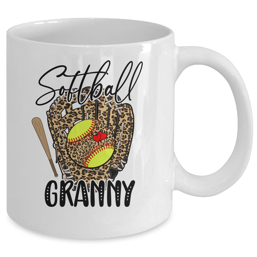 Softball Granny Leopard Game Day Softball Lover Mothers Day Mug | siriusteestore