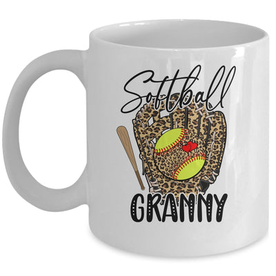 Softball Granny Leopard Game Day Softball Lover Mothers Day Mug | siriusteestore