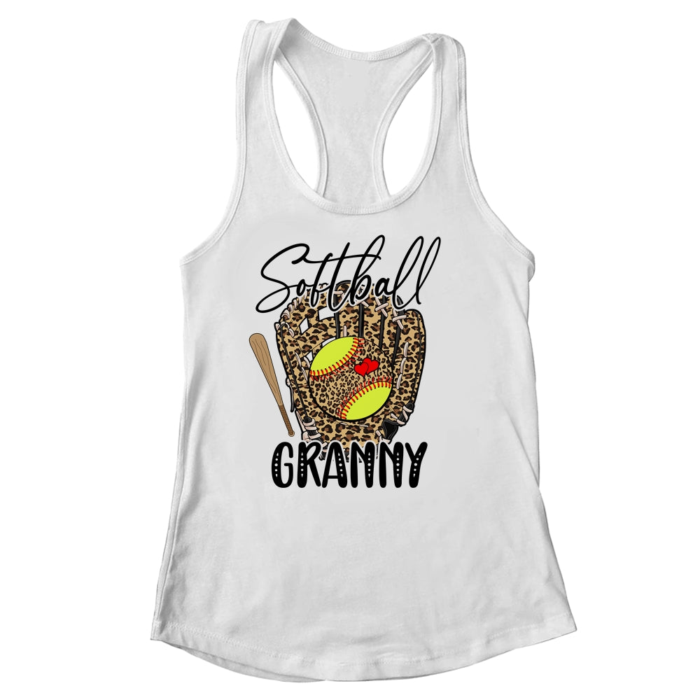 Softball Granny Leopard Game Day Softball Lover Mothers Day Shirt & Tank Top | siriusteestore