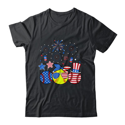 Softball Lover Patriotic 4th Of July Independence Day Shirt & Tank Top | siriusteestore