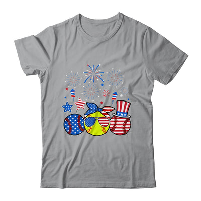 Softball Lover Patriotic 4th Of July Independence Day Shirt & Tank Top | siriusteestore