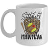 Softball Mawmaw Leopard Game Day Softball Lover Mothers Day Mug | siriusteestore