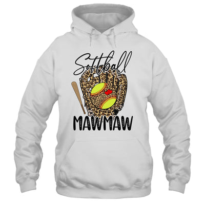 Softball Mawmaw Leopard Game Day Softball Lover Mothers Day Shirt & Tank Top | siriusteestore