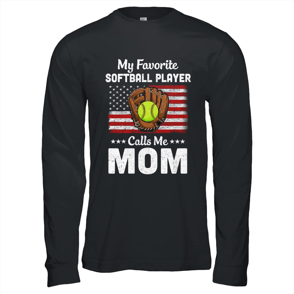 Softball Mom My Favorite Softball Player Calls Me Mom Shirt & Hoodie | siriusteestore