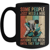 Some People Just Need A Hug Vintage Bjj Brazilian Jiu Jitsu Mug | siriusteestore