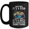Sometimes Its A Fish Cool Fishing Design For Men Fisherman Mug | siriusteestore