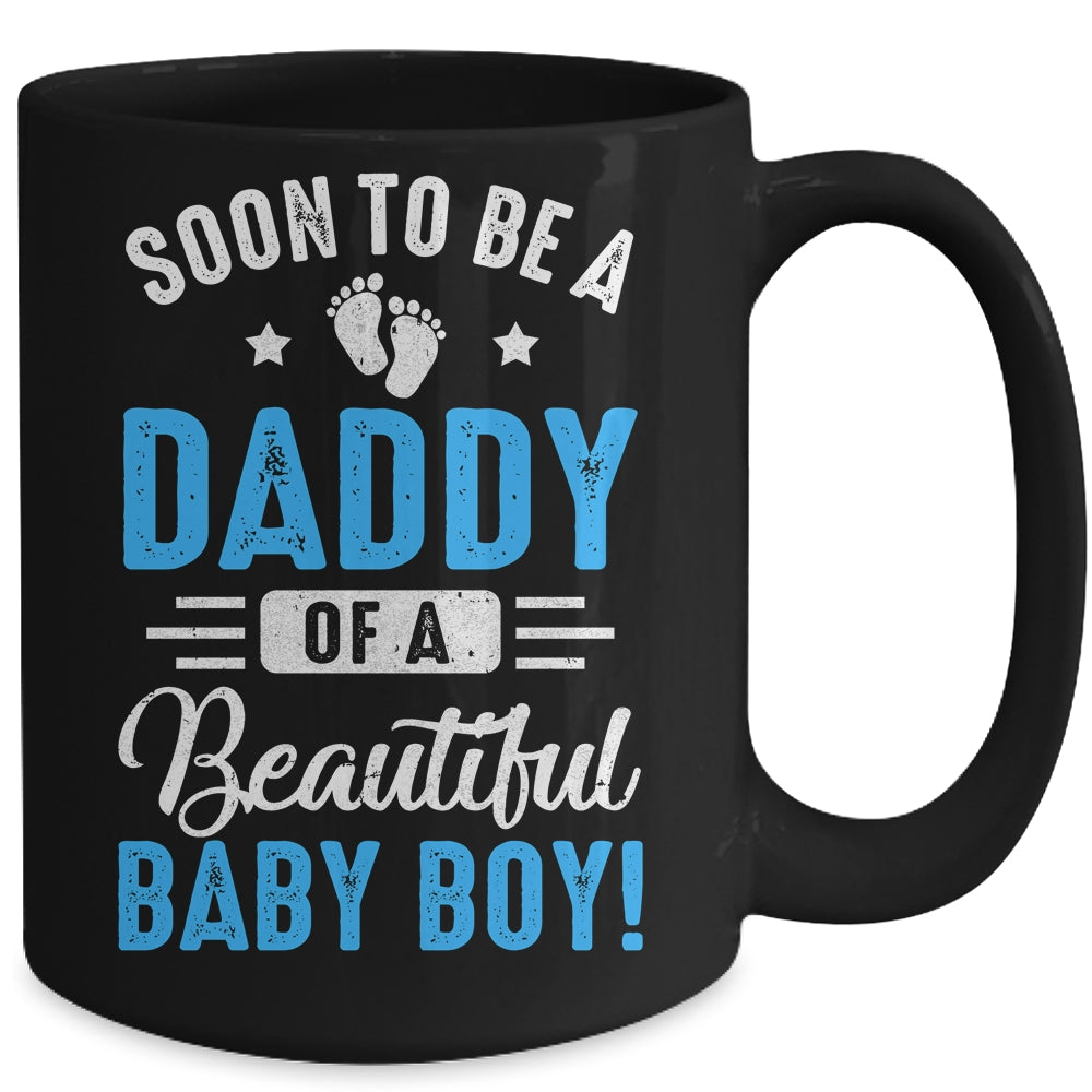 Soon To Be A Daddy Baby Boy Expecting Father Mug | siriusteestore