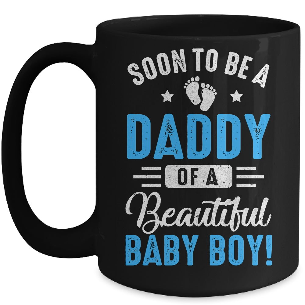 Soon To Be A Daddy Baby Boy Expecting Father Mug | siriusteestore