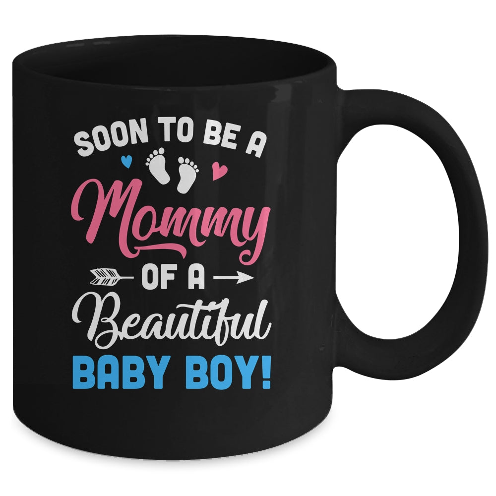 Soon To Be A Mommy Baby Boy Expecting Mother Mug | siriusteestore