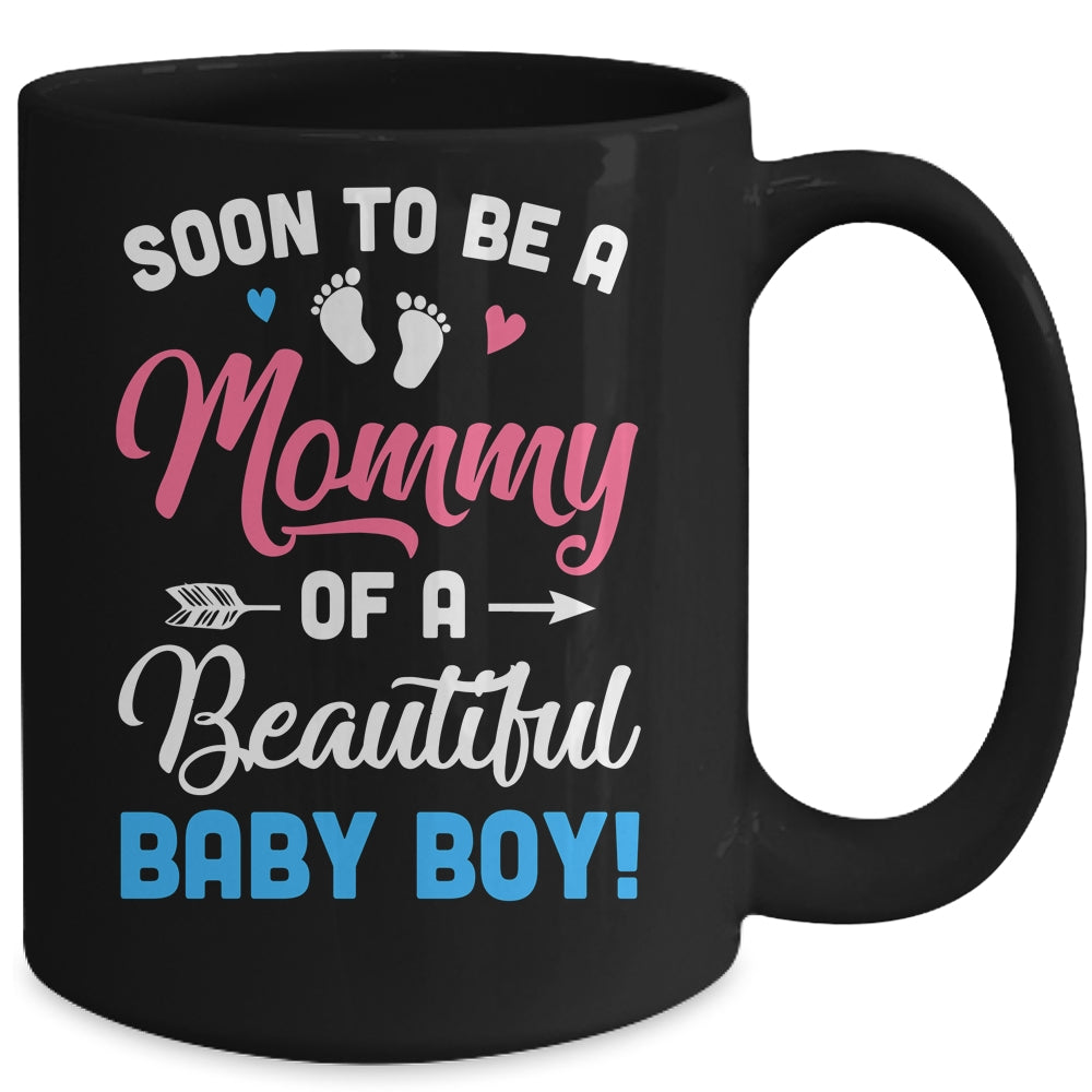Soon To Be A Mommy Baby Boy Expecting Mother Mug | siriusteestore