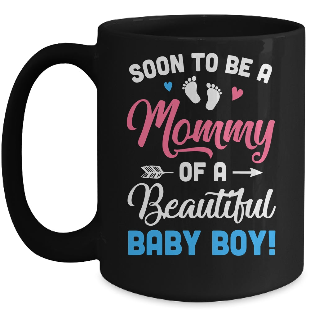 Soon To Be A Mommy Baby Boy Expecting Mother Mug | siriusteestore