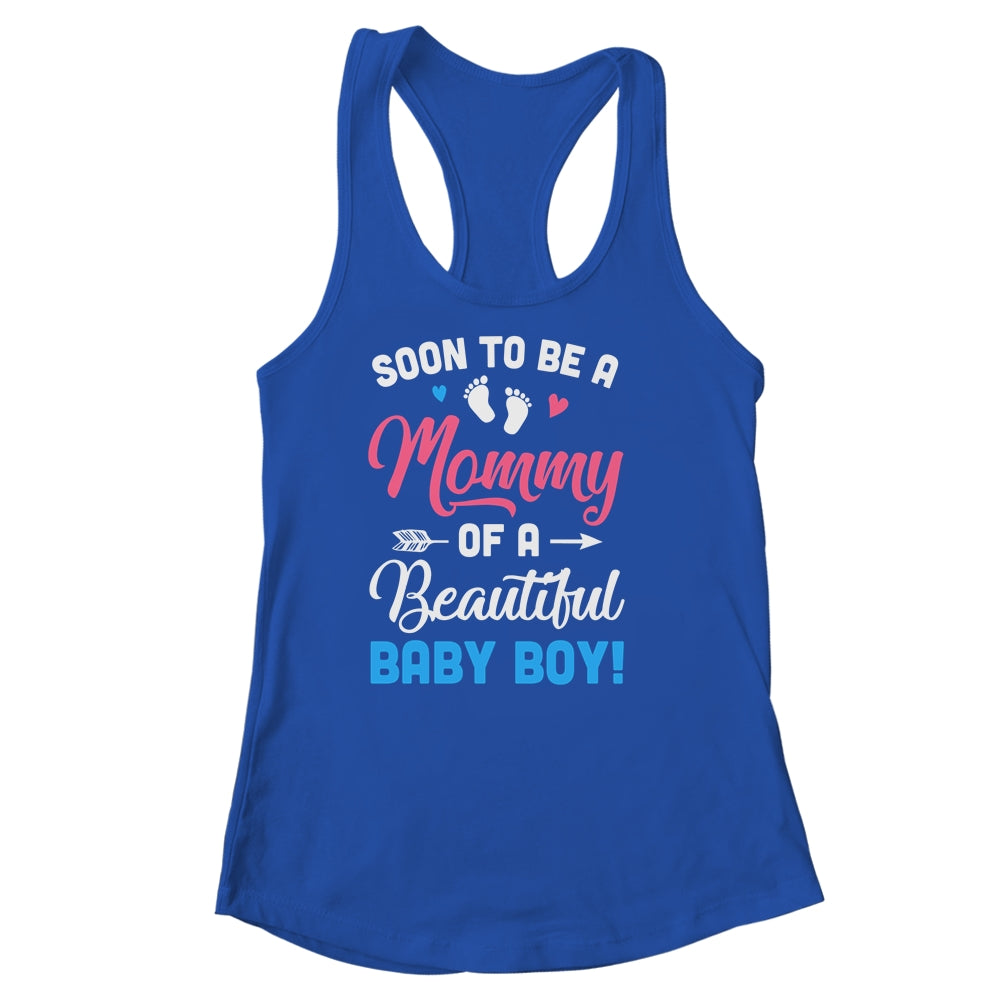 Soon To Be A Mommy Baby Boy Expecting Mother Shirt & Tank Top | siriusteestore