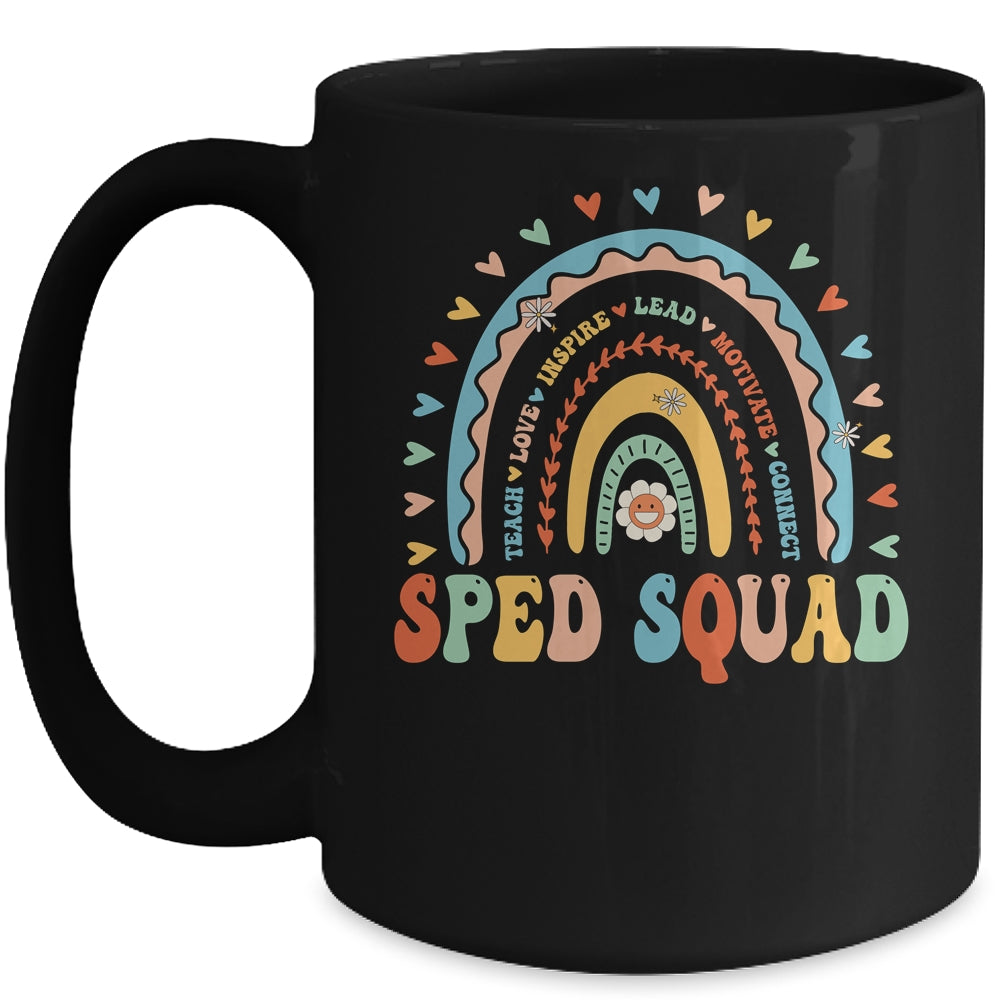 Special Education Crew Sped Squad Groovy Special Ed Teacher Mug | siriusteestore