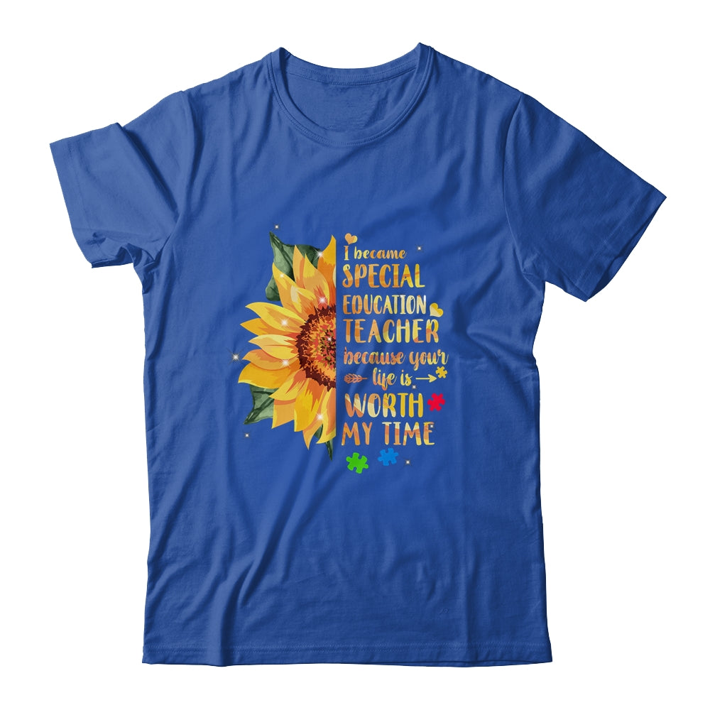 Special Education Teacher Sunflower Autism Awareness Shirt & Hoodie | siriusteestore
