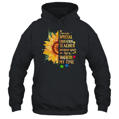 Special Education Teacher Sunflower Autism Awareness Shirt & Hoodie | siriusteestore